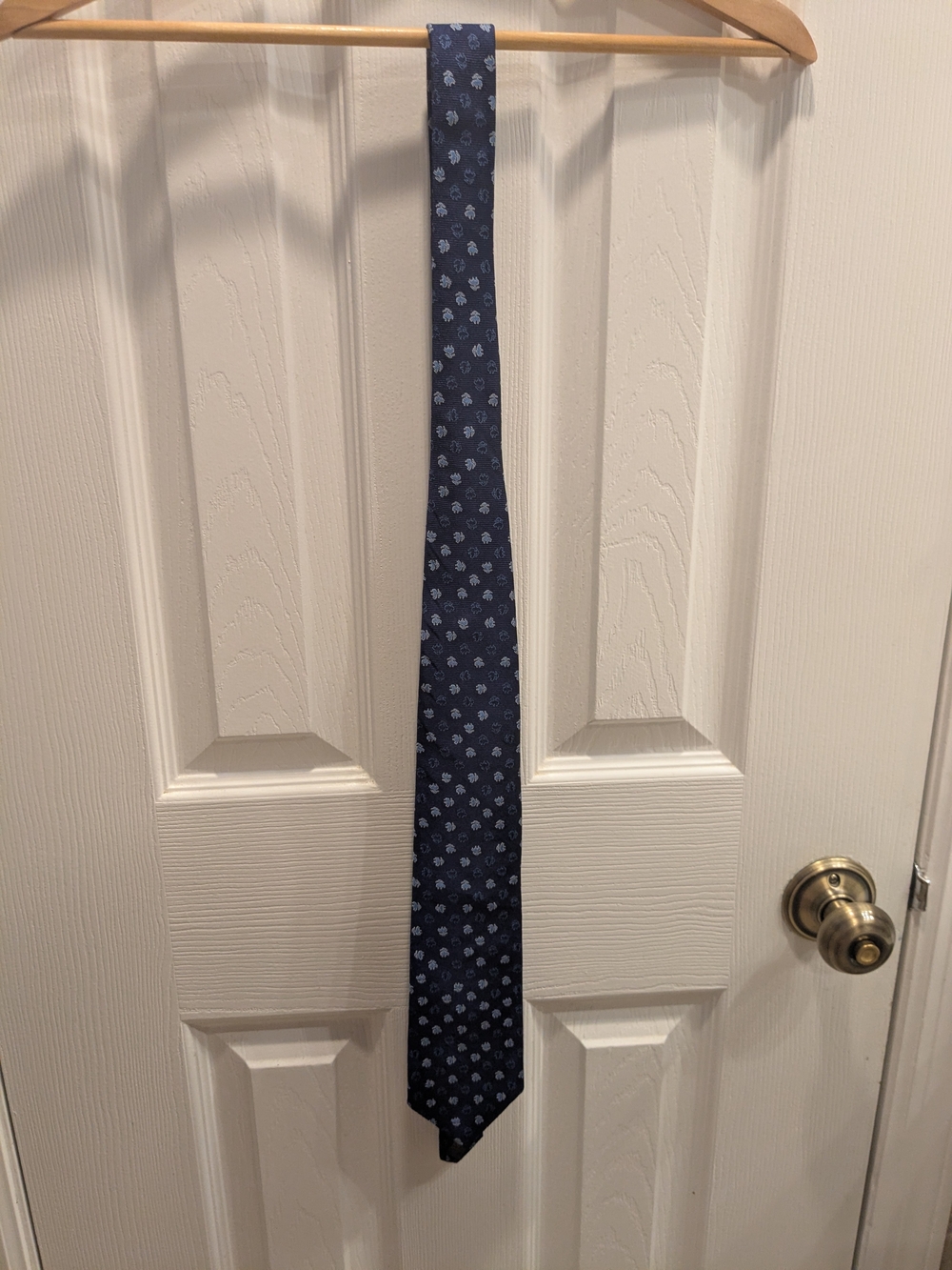 Brooks Brothers - Logo silk tie - Navy/Light Blue